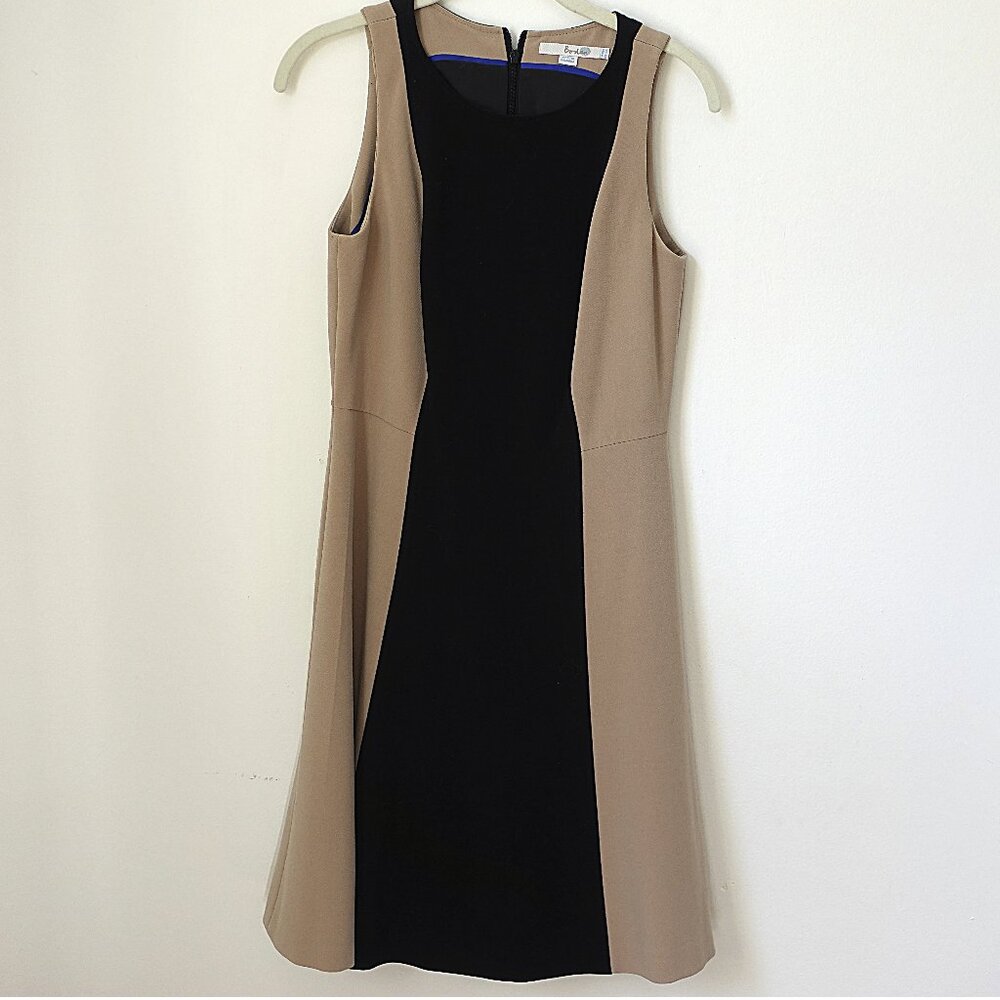 Boden Black and Tan A-Line Dress Size US 6R UK 10R
